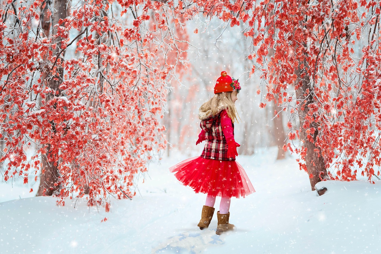 Capturing Holiday Spirit: The Little Red Truck Hauling a Christmas Tree